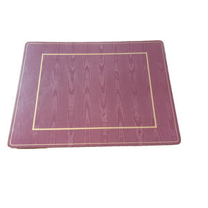 Pimpernel Placemats Set of 6 Burgundy Maroon Classic